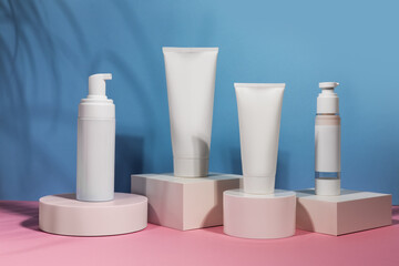 blank cosmetics skincare product or packaging for mock up. Beauty and spa concept.
