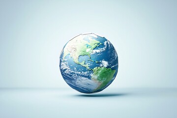 Fototapeta premium Exploring the global perspective a stunning representation of earth emphasizing environmental awareness and connectivity among continents