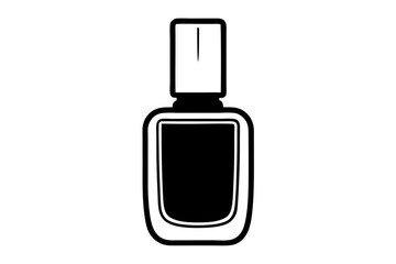 Nail polish silhouette vector, Nail polish bottle icon