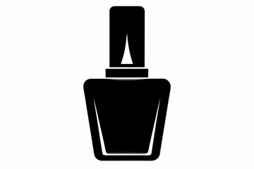 Nail polish silhouette vector, Nail polish bottle icon