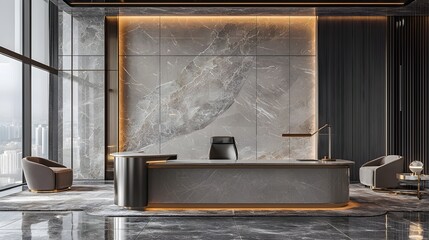 Functional and Stylish Home Office with Sleek Desk and Comfortable Seating for Productive and Inspiring Workspace