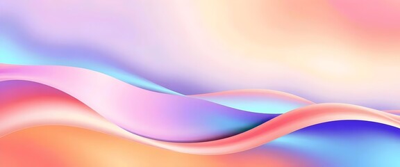 Fototapeta premium Abstract Wavy Background with Pink, Orange, and Blue