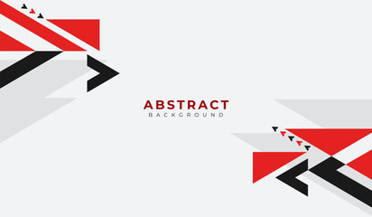 Red and black abstract geometric background vector illustration