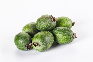 Fresh sweet juicy ripe feijoa
