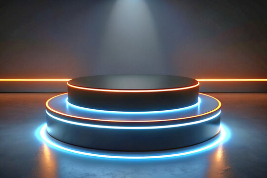 magic wand on the stage. isolated, cd, white, dvd, object, technology, blank, disk, black, light, computer, music, disc, data, stack, plastic, empty, podium, button, 3d, plate, blue, abstract, circle,