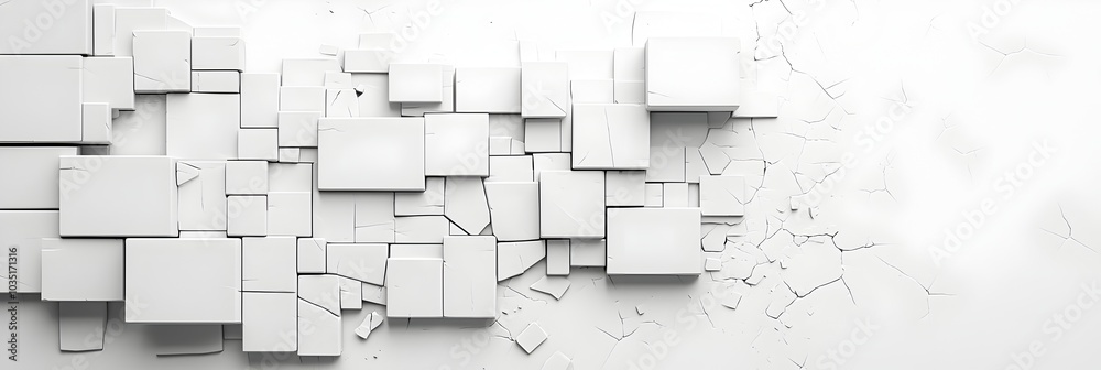 Poster captivating polygonal shapes including triangles and squares create a dynamic and visually striking 