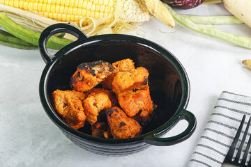 Indian cuisine - Fish Tikka barbecue