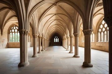 Obraz premium Cloister of a cathedral
