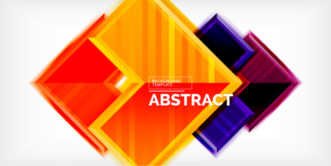 Arrow symbols created with 3d effects and line texture geometric abstract background