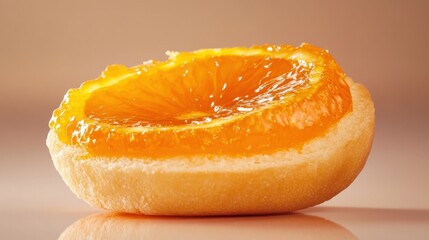 Orange Marmalade: Delicious Fruit Preserve Spread on an English Muffin