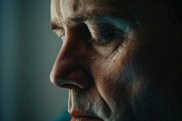 Generative AI creative illustration of desperate person with mental disorder health problems