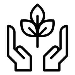 ecology icon or logo ilustration for website. Perfect use for web, pattern, design, app, etc.