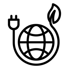ecology icon or logo ilustration for website. Perfect use for web, pattern, design, app, etc.