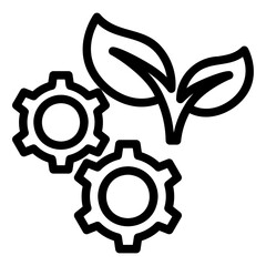 ecology icon or logo ilustration for website. Perfect use for web, pattern, design, app, etc.
