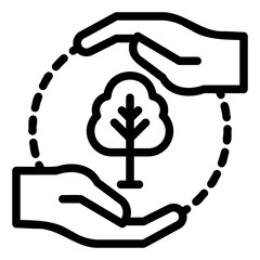 ecology icon or logo ilustration for website. Perfect use for web, pattern, design, app, etc.