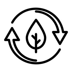 ecology icon or logo ilustration for website. Perfect use for web, pattern, design, app, etc.