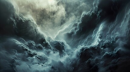 Obraz premium Dramatic Stormy Sky with Dark Clouds