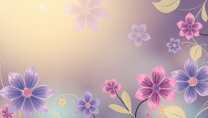 Fototapeta premium Flower Background Design – Beautiful and Elegant Floral Visuals for Creative Projects