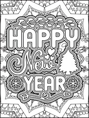 Christmas Quote Coloring Page for Adults. Christmas Motivational Quote Coloring Page