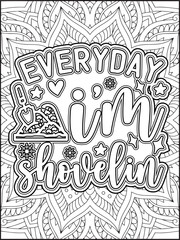 Christmas Quote Coloring Page for Adults. Christmas Motivational Quote Coloring Page