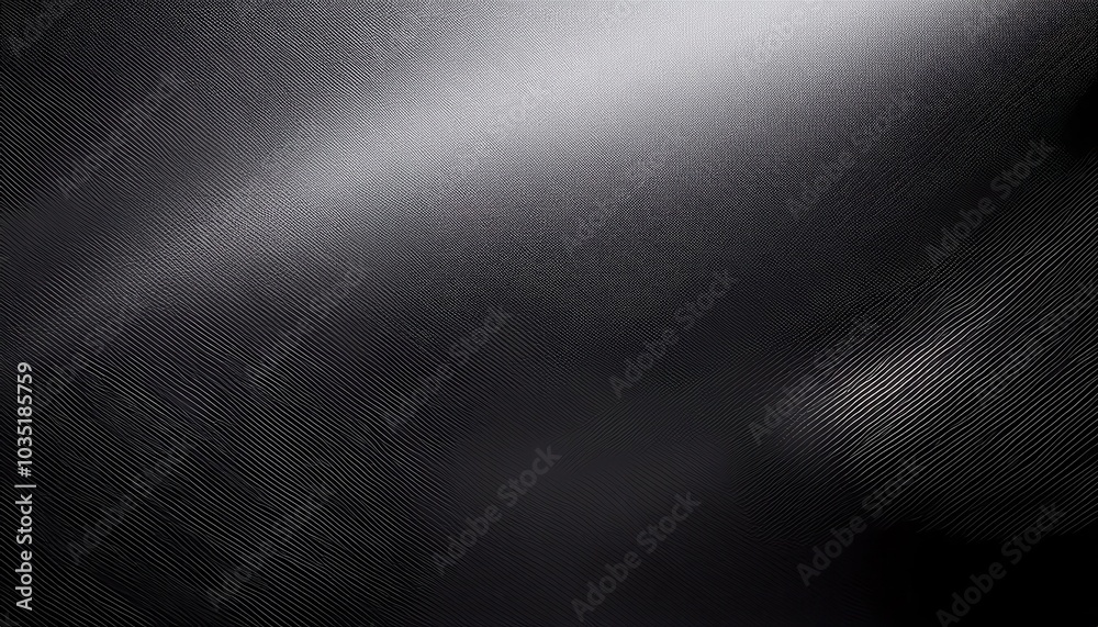 Aufkleber monochromatic wavy line gradient texture: abstract metallic inspired background with fluid geometric