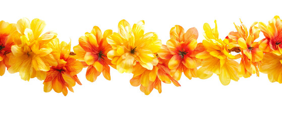 Bright Orange and Yellow Floral Garland