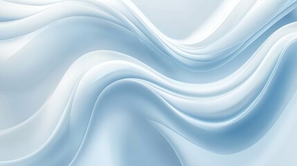 Abstract Blue Wavy Background