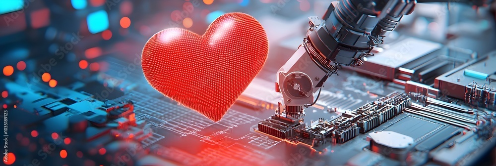 Leinwandbilder Advanced robotic system assembling electronic and mechanical components on an automated production line showcasing the efficiency and precision of modern manufacturing processes