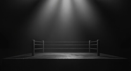 Boxing Ring Spotlight.
