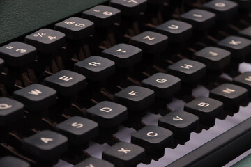 Photo of vintage set up with old typewriter