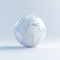 Obraz premium White Globe Minimalism