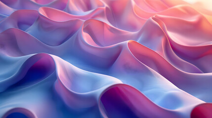 Obraz premium Abstract 3D Background: Purple and Blue Swirling Texture
