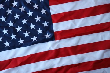 Obraz premium Beautifully waving star and striped American flag