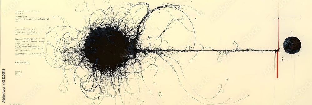 Poster Mesmerizing abstract composition of black ink swirling and flowing gracefully in a tranquil water backdrop creating a captivating and ethereal visual experience