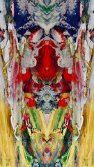 Fototapeta premium Abstract background art . Ethnic pattern. Mixtures of oil paint. Trendy hand painting canvas. Wall decor and Wall art prints Idea. 3D Texture. Art object