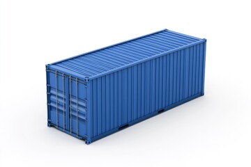 A blue plastic container sits on a white surface, perfect for use as a prop or illustration in various contexts