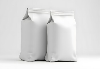 Various types for food packaging. 3d rendering.
