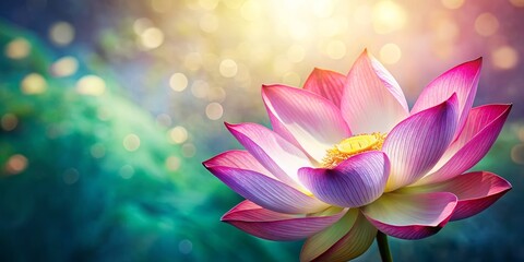 Elegant lotus flower emblem in soft hues, ideal for wellness and spirituality branding, delivering captivating visual charm that evokes tranquility and inner peace.