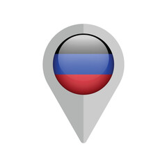 Fototapeta premium Donetsk Republic flag pin map icon element for design. Vector illustration
