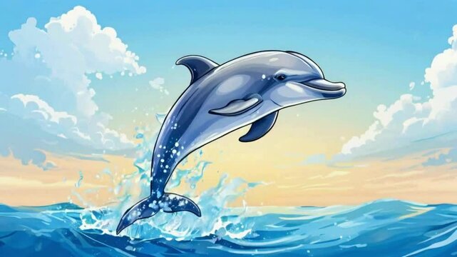 dolphin jumping out of water