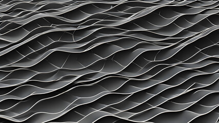 Fototapeta premium Artifical generated grey wave design background. Abstract background wavy lines background