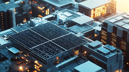 Sustainable Industry EcoFriendly Factory with Energy Efficiency Rating and Green Certifications