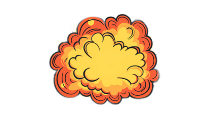 Colorful Explosion Graphic Illustration