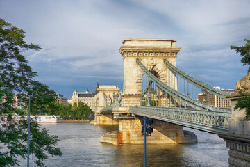 Szechenyi Chain Bridge, Budapest, Hungary