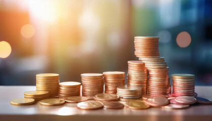 Close-Up of Banking and Financial Transactions