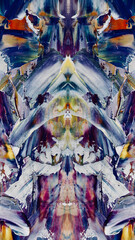 Abstract background art . Ethnic pattern. Mixtures of oil paint. Trendy hand painting canvas. Wall decor and Wall art prints Idea. 3D Texture. Art object