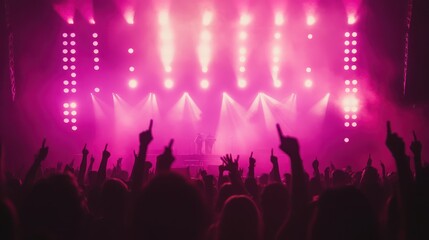 Concert Crowd Silhouettes