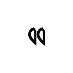 Fototapeta premium DD monogram logo design letter text name symbol monochrome logotype alphabet character simple logo