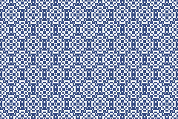 Pixel seamless pattern, textile design