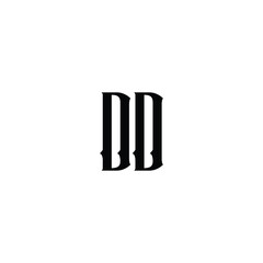 DD monogram logo design letter text name symbol monochrome logotype alphabet character simple logo